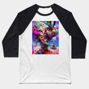 Fear And Loathing In Wonderland #77 Baseball T-Shirt